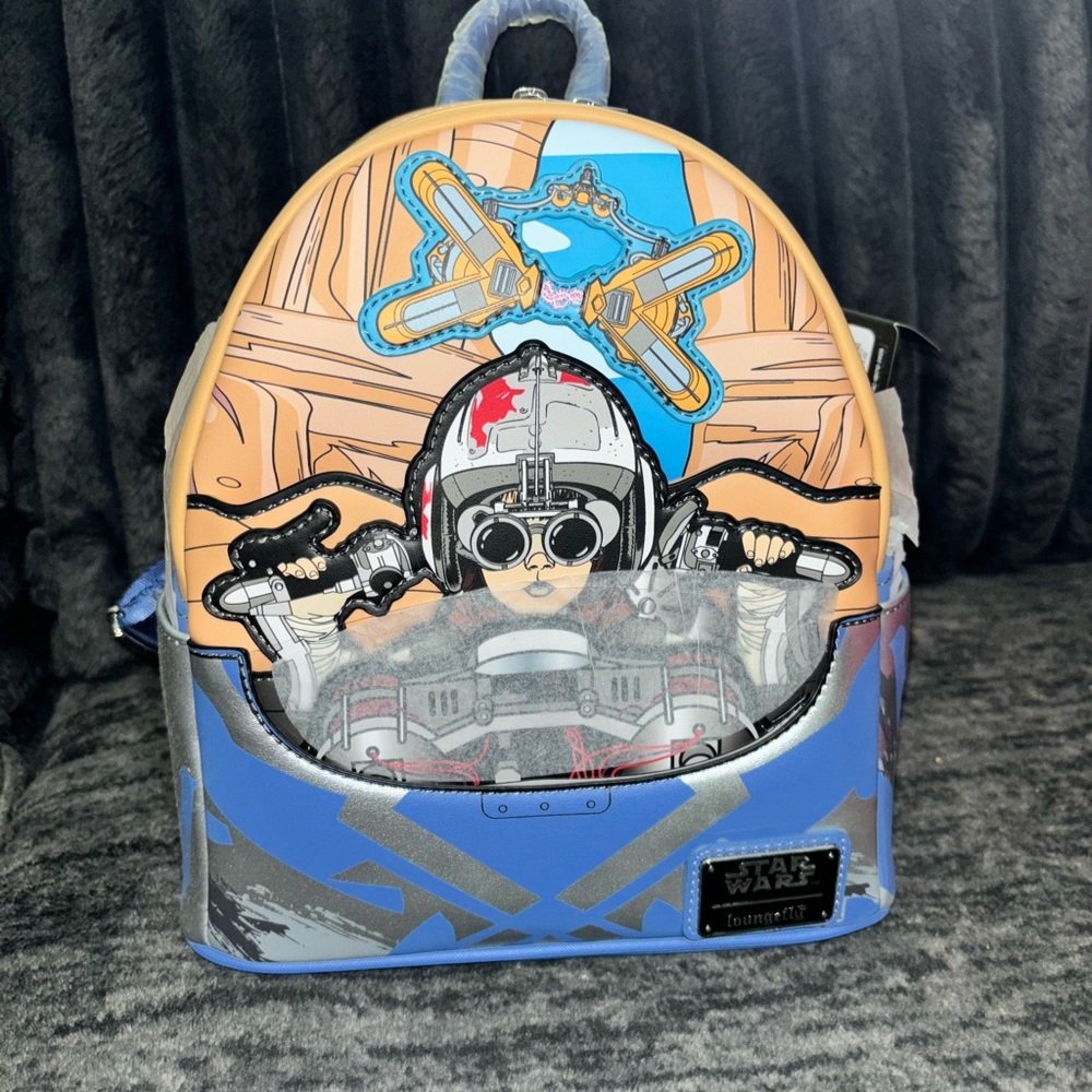 Loungefly Star Wars Anakin Skywalker Podracing Mini Backpack NWT